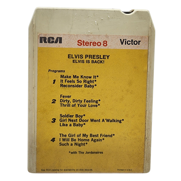 Set Of Two Elvis Presley 8-Tracks Elvis Is Back Kissin' Cousins - Picture 2 of 3